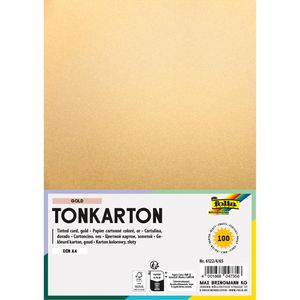 Folia Fotokarton 6122/4/65, A4, gold matt, 220g/m², 100 Blatt