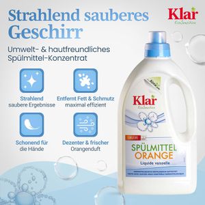 Produktbild für Spülmittel Klar EcoSensitive, Orangenduft, Konzentrat