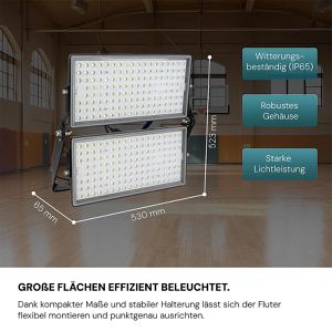 Produktbild für LED-Außenstrahler Luxula LX400300, IP65 wasserdicht