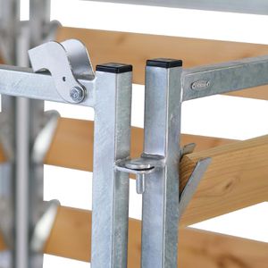 Produktbild für Komposter bellissa 99153, natur/ silber, aus Holz und Stahl