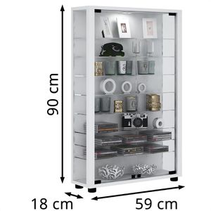 Produktbild für Glasvitrine VCM Lumo Mini, stehend