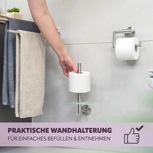 Produktbild für Toilettenpapier-Ersatzrollenhalter Bremermann PIAZZA