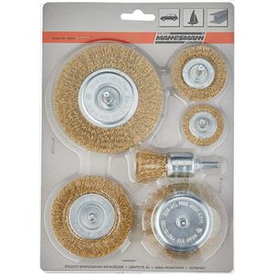 Produktbild für Drahtbürste BrüderMannesmann M43806, Set, Ø 25-75mm