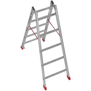 Produktbild für Stehleiter Euroline Nr. 305, 3051105, beidseitig begehbar