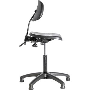 Produktbild für Arbeitsstuhl meychair PW1-TG-PU-PW, schwarz