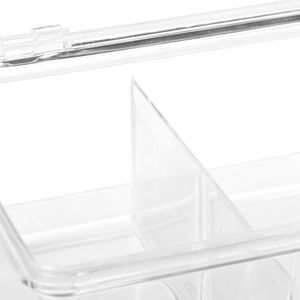 Produktbild für Teebox Relaxdays für Teebeutel, transparent, aus Kunststoff