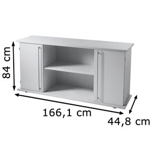 Produktbild für Sideboard Hammerbacher SB2T, aus Holz, lichtgrau