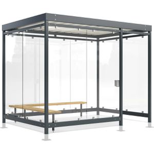 Produktbild für Personenunterstand WSM Professional Köln K3 d/b BS, anthrazit
