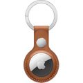Airtag-Schlüsselanhänger Apple Echt Leder, sattelbraun