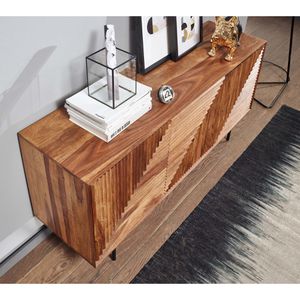 Produktbild für Sideboard Wohnling WL6.561, aus Massivholz, sheesham