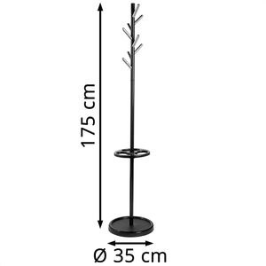 Produktbild für Garderobenständer Böttcher-AG schwarz