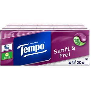 Taschentücher Tempo Sanft und Frei, mit Eukalyptus, Päckchen