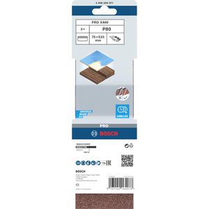 Produktbild für Schleifpapier Bosch PRO X440, Körnung 80