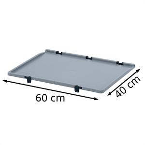 Produktbild für Eurobox-Deckel AUER SD 64, grau
