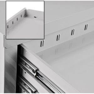 Produktbild für Schubladenschrank ADB 24780, aus Metall