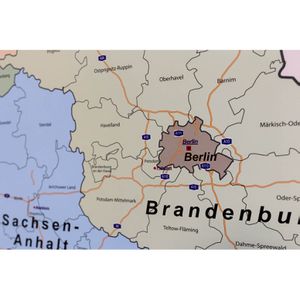 Produktbild für Deutschlandkarte GeoMetro Verwaltungskarte, rahmenlos