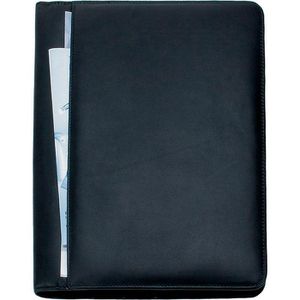Produktbild für Schreibmappe Alassio 43006-1, Cremona I schwarz, Echt Leder