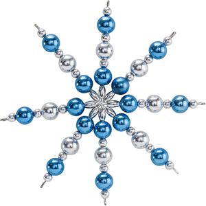 Produktbild für Bastelset Folia Perlensterne-Set, Blau / Silber