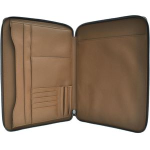 Produktbild für Schreibmappe DESQ 3694 Business Classy, braun, Echt Leder