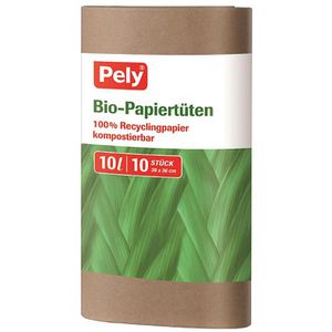 Müllbeutel Pely Bio-Papierbeutel, 10 Liter