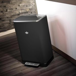 Produktbild für Mülleimer Wesco Big Double Boy, mattschwarz