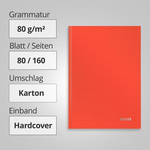 Produktbild für Notizbuch Leitz Solid, 46660020, Karton Hardcover