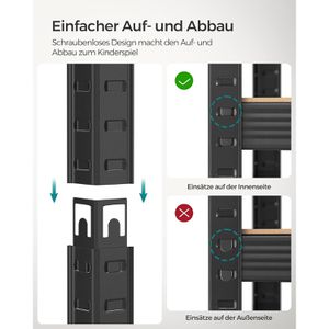Produktbild für Schwerlastregal Songmics 5 Holzböden