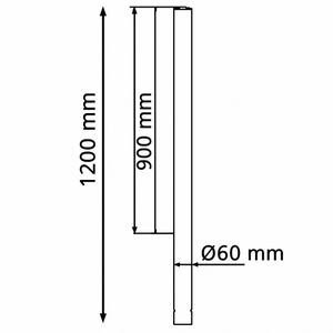 Produktbild für Absperrpfosten Schake 4062, silber, aus Edelstahl