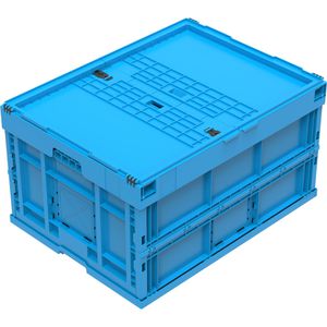 Klappbox Einkaufsbox Kunststoff mit Metallstift, 45 Ltr