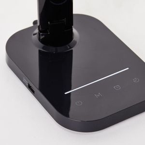 Produktbild für Schreibtischlampe Brilliant Vicari, schwarz, LED, dimmbar