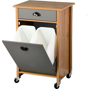 Küchenwagen Kesper 25528, grau / eiche