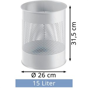 Produktbild für Papierkorb Durable 331010, lichtgrau