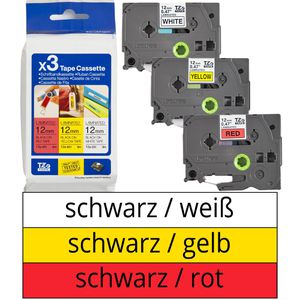 Schriftband Brother TZe-31M3, 12mm