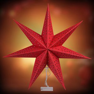 Produktbild für Weihnachtsstern CASARIA 108571, Papierstern rot