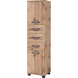 Badschrank Schildmeyer Milan 134886, mit 4 Füßen, eiche