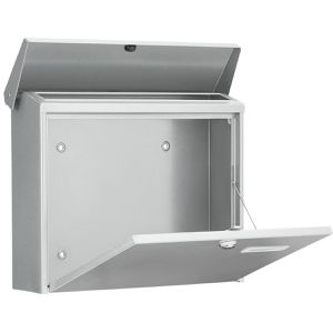 Produktbild für Briefkasten Burg-Wächter Amsterdam 867 SI, silber, aus Stahl