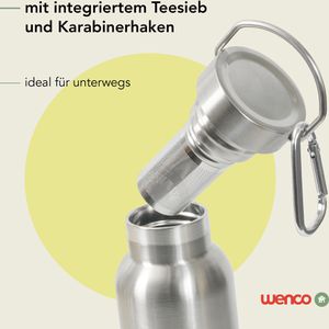 Produktbild für Thermosflasche wenco 555784, Edelstahl