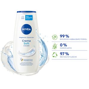 Produktbild für Duschgel Nivea Pflegedusche Creme Soft &amp; Mandelöl