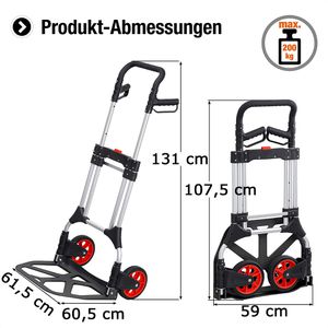 Produktbild für Sackkarre Meister Paketroller 8985710, klappbar