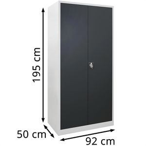 Produktbild für Werkzeugschrank ADB 40755, aus Metall, grau / anthrazit