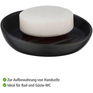 Produktbild für Seifenschale Wenko Badi 23653100, schwarz