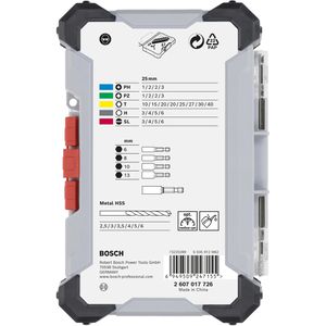 Produktbild für Bohrer-Bit-Set Bosch Extra Hard und Metal HSS Set