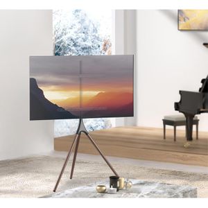 Produktbild für TV-Ständer myWall HT22L, Nussbaum/schwarz, Metall &amp; Holz