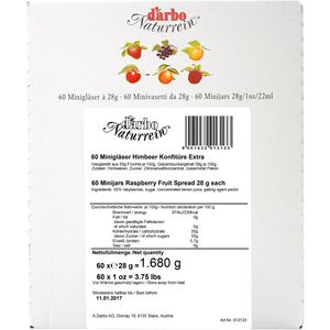 Produktbild für Konfitüre Darbo Naturrein, Himbeer