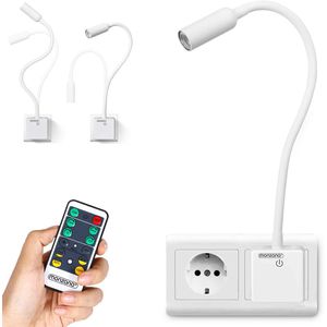 Produktbild für Steckdosenlampe Monzana Svetloba, weiß, fest verbaute LED