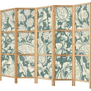 Produktbild für Paravent Artgeist Sage Green Flourishes innen 5tlg