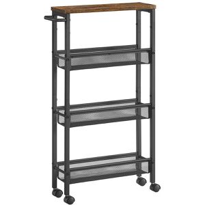 Nischenregal Vasagle LRC032B01V schwarz mit Rollen