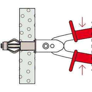 Produktbild für Hohlraumdübel-Zange Fischer 062320, HMZ 1