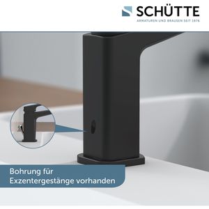 Produktbild für Waschtischarmatur Schütte Raven, schwarz matt
