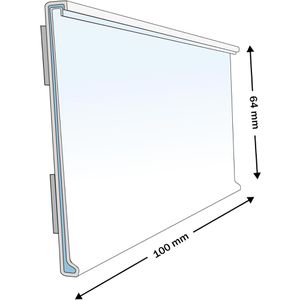 Produktbild für Scannerschiene Böttcher-AG DBR 64, mit C-Raste, 100 x 64 mm